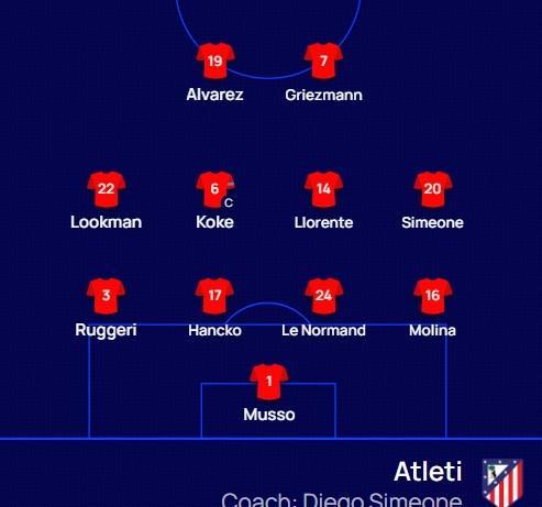 开云-巴萨vs马竞：亚马尔PK格列兹曼，拉什福德、阿尔瓦雷斯出战